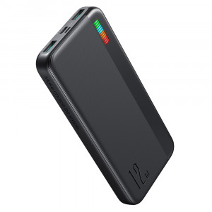 Baterie Externa 2x USB, Type-C, Micro-USB, 12W, 10000mAh - JoyRoom Dazzling Series (JR-T016) - Black - Img 1
