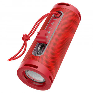 Boxa Portabila Bluetooth 5.1, 2x5W - Hoco Dazzling pulse (HC9) - Red - Img 2