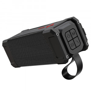 Boxa Wireless Bluetooth 5.0, FM, Card TF, U Disk, AUX, TWS, 20W, 4000mAh - Hoco Magic (HC6) - Black - Img 1
