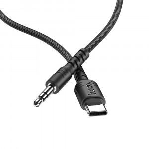 Cablu Adaptor Type-C la Jack 1m - Hoco (UPA17) - Black - Img 3
