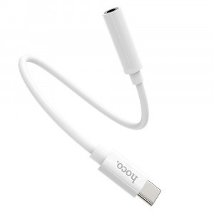 Cablu Audio Adaptor Type-C la Jack - Hoco (LS30) - White - Img 2