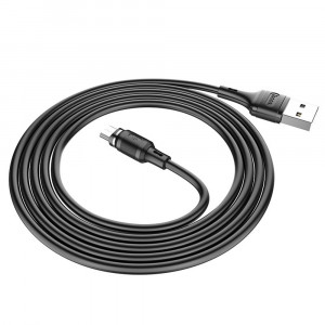 Cablu de Incarcare Magnetic USB-A la Micro-USB 12W, 2.4A, 1m - Hoco Sereno (X52) - Black - Img 4
