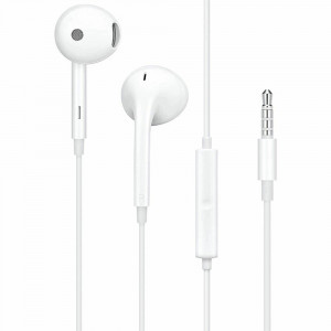 Casti Audio In-Ear Jack, Microfon - Oppo (MH156) - White (Bulk Packing) - Img 1