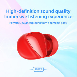 Casti Bluetooth Wireless - Hoco Amusement (EW17) - Black - Img 4