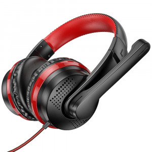 Casti Gaming Jack 3.5mm - Hoco Magic tour (W103) - Red - Img 2