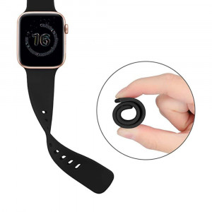 Curea pentru Apple Watch 1 / 2 / 3 / 4 / 5 / 6 / 7 / SE / 8 (38 / 40 / 41 mm) - Techsuit Watchband (W031) - Black - Img 3