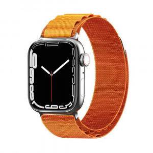 Curea pentru Apple Watch 1 / 2 / 3 / 4 / 5 / 6 / 7 / SE / 8 (38 / 40 / 41mm) - Techsuit Watchband (W037) - Orange - Img 1