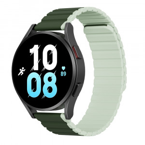 Curea pentru Samsung Galaxy Watch 4/5/Active 2, Huawei Watch GT 3 (42mm)/GT 3 Pro (43mm) - Dux Ducis LD Series - Green - Img 1