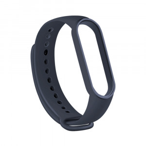Curea pentru Xiaomi Mi Band 5 / 5 NFC / 6 / 6 NFC / Amazfit Band 5 - Techsuit Watchband (W013) - Dark Blue - Img 4