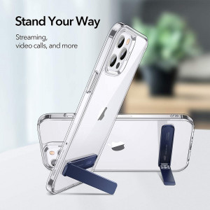 ESR - Desk Holder Boost Kickstand - Adjustable Angle, Vertical and Horizontal Stand, for Phones - Navy Blue - Img 4