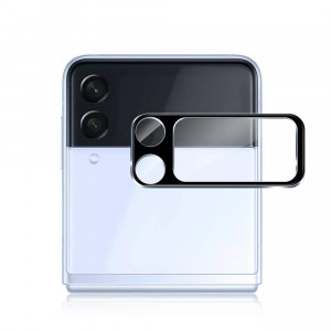 Folie Camera pentru Samsung Galaxy Z Flip 4 - Techsuit Full Camera Glass - Negru - Img 1