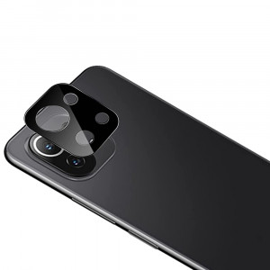 Folie Camera pentru Xiaomi Mi 11 Lite 4G / Mi 11 Lite 5G / 11 Lite 5G NE - Mocolo Silk HD PRO Camera Glass - Black - Img 2