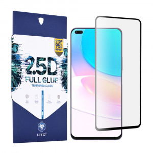 Folie protectie telefon Huawei nova 8i / Honor 50 Lite - Lito 2.5D FullGlue Glass - Black - Img 1