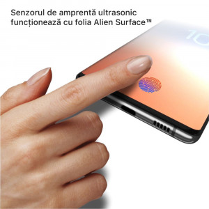 Folie protectie telefon Samsung Galaxy S10 - Alien Surface Screen Case Friendly - Transparent - Img 2