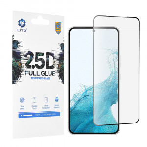 Folie protectie telefon Samsung Galaxy S22 Plus 5G / S23 Plus - Lito 2.5D FullGlue Super Thin Glass - Black - Img 1