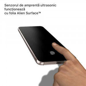 Folie protectie telefon Samsung Galaxy S22 Ultra 5G - Alien Surface Screen Case Friendly - Transparent - Img 2