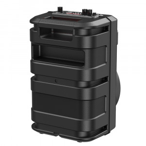 Hoco - Wireless Speaker Mature (BS46) - Bluetooth 5.0, FM, USB, TF Card, AUX, TWS, with Microphone, 10W, 1800mAh - Black - Img 4