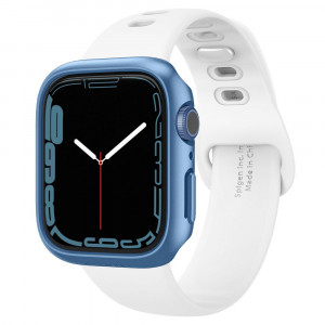 Husa pentru Apple Watch 7 45mm - Spigen Thin Fit - Blue - Img 1
