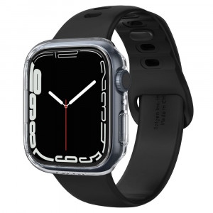 Husa pentru Apple Watch 7 45mm - Spigen Thin Fit - Crystal Clear - Img 1