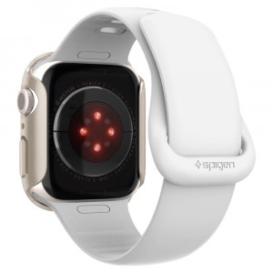 Husa pentru Apple Watch 7 / 8 (41mm) - Spigen Thin Fit - Starlight - Img 2