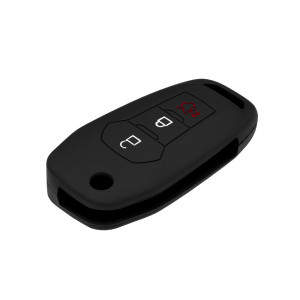 Husa pentru cheie Ford F-150, Figo, F-250, Ranger, F-350 - Techsuit Car Key Case (1011.07) - Black - Img 3