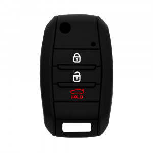 Husa pentru cheie Kia Optima, Stonic - Techsuit Car Key Case (1003.02) - Black - Img 1
