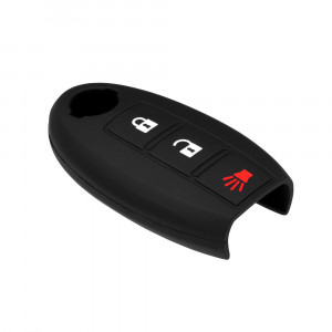 Husa pentru cheie Nissan Qashqai, Juke, Pathfinder, X-Trail - Techsuit Car Key Case (1016.01) - Black - Img 3