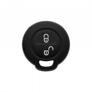 Husa pentru cheie Smart Forfour W454/Mitsubishi Colt, Carisma - Techsuit Car Key Case (1001.11) - Black - Img 1