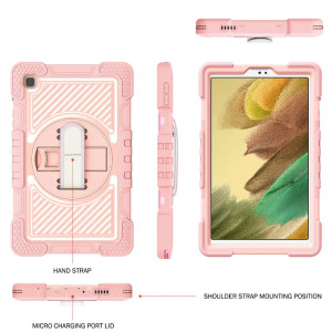 Husa pentru Samsung Galaxy Tab A7 Lite - Techsuit StripeShell 360 - Pink - Img 4