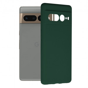 Husa telefon Google Pixel 7 Pro - Techsuit Soft Edge Silicone - Dark Green - Img 1