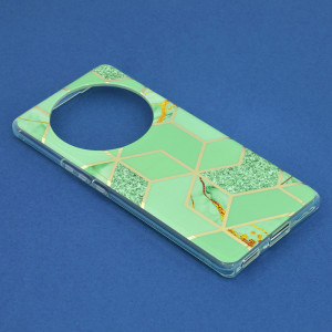 Husa telefon Honor Magic5 Lite - Techsuit Marble Series - Green Hex - Img 4