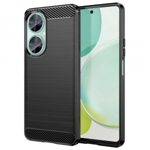 Husa telefon Huawei nova 11i - Techsuit Carbon Silicone - Black - Img 1
