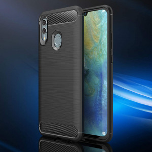 Husa telefon Huawei P smart 2019 / Honor 10 Lite - Techsuit Carbon Silicone - Black - Img 4