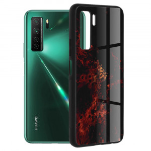 Husa telefon Huawei P40 Lite 5G - Techsuit Glaze Series - Red Nebula - Img 1