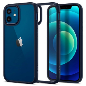 Husa telefon iPhone 12 / 12 Pro - Spigen Ultra Hybrid - Navy Blue - Img 1