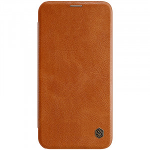 Husa telefon iPhone 12 mini - Nillkin QIN Leather Case - Brown - Img 2