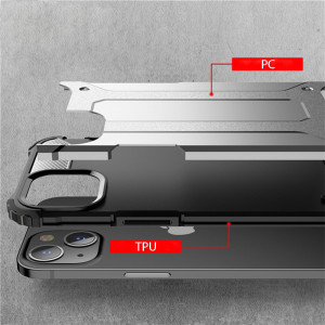 Husa telefon iPhone 13 mini - Techsuit Hybrid Armor - Black - Img 2