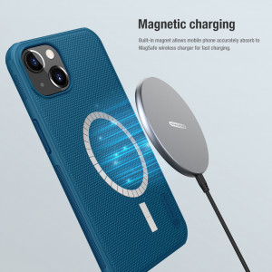 Husa telefon iPhone 13 - Nillkin Super Frosted Shield Pro Magnetic - Blue - Img 3