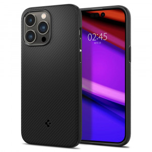 Husa telefon iPhone 14 Pro Max - Spigen Mag Armor - Matte Black - Img 2