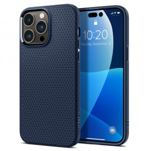 Husa telefon iPhone 14 Pro - Spigen Liquid Air - Navy Blue - Img 1