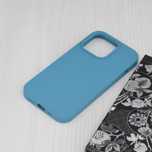 Husa telefon iPhone 14 Pro - Techsuit Soft Edge Silicone - Denim Blue - Img 3