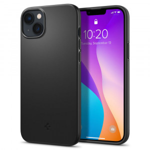 Husa telefon iPhone 14 - Spigen Thin Fit - Black - Img 1