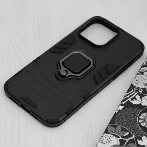 Husa telefon iPhone 15 Pro Max - Techsuit Silicone Shield - Black - Img 4
