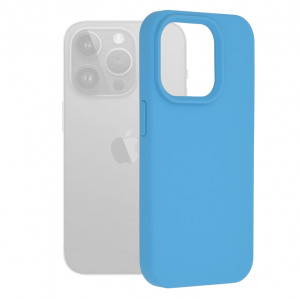 Husa telefon iPhone 15 Pro - Techsuit Soft Edge Silicone - Denim Blue - Img 1
