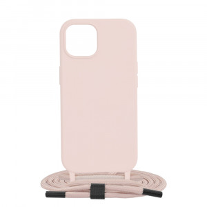Husa telefon iPhone 15 - Techsuit Crossbody Lanyard - Pink - Img 1