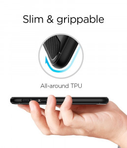 Husa telefon iPhone X / XS - Spigen Rugged Armor - Black - Img 3