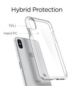 Husa telefon iPhone X / XS - Spigen Ultra Hybrid - Matte Black - Img 4