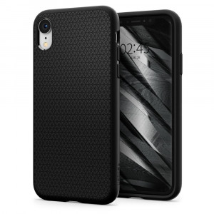Husa telefon iPhone XR - Spigen Liquid Air - Black - Img 1