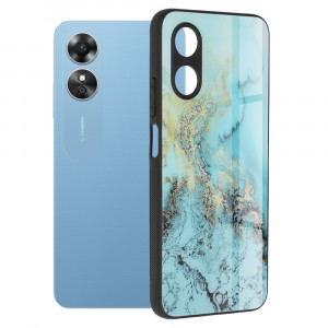 Husa telefon Oppo A17 - Techsuit Glaze Series - Blue Ocean - Img 1
