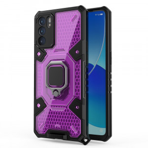 Husa telefon Oppo Reno6 5G - Techsuit Honeycomb Armor - Rose-Violet - Img 2